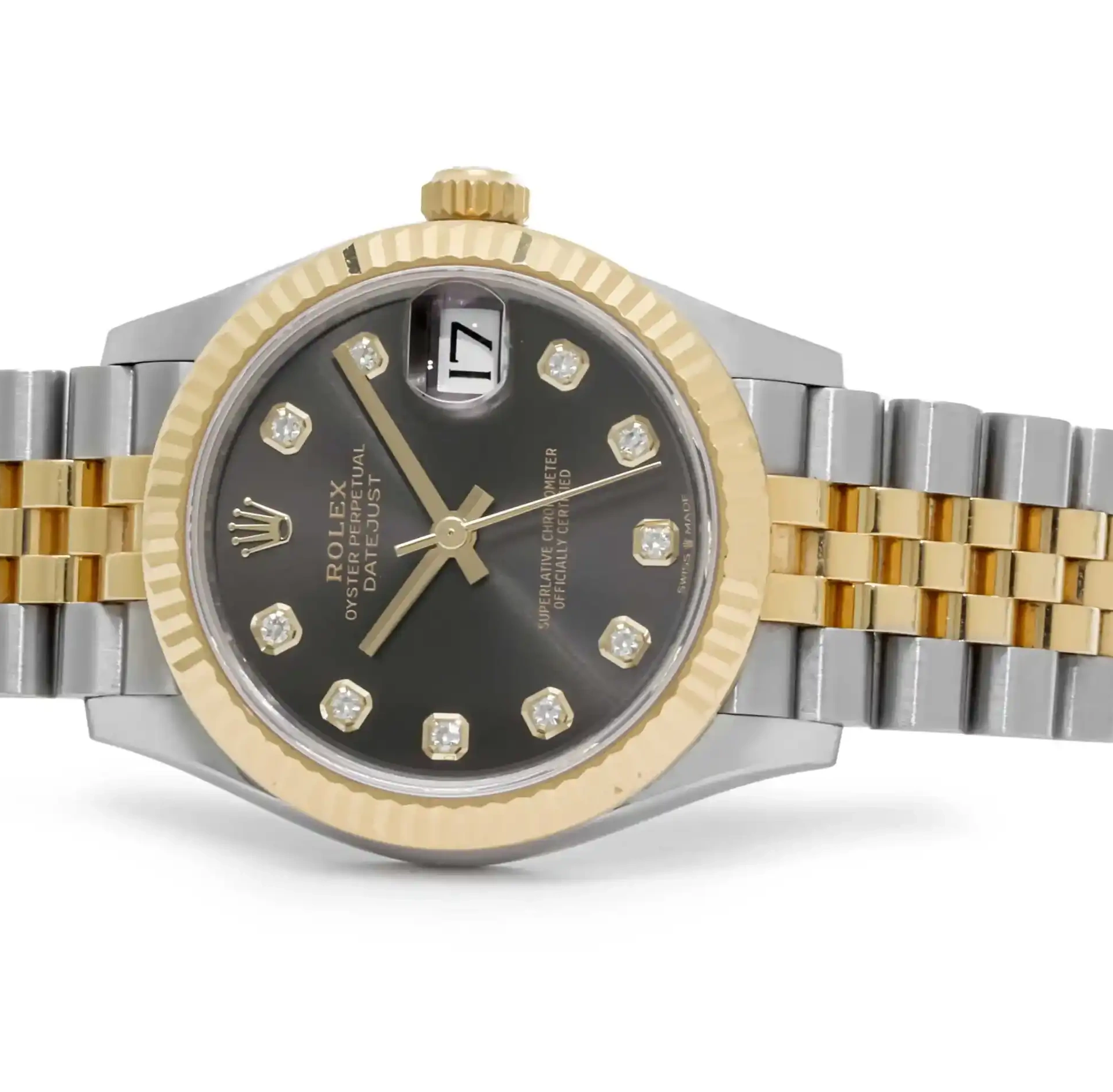 Prestigious Jewelers Gold Steel Rolex Stainless Datejust 278273 & 0519